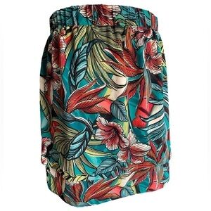 LOFT Outlet Tropical Floral Skirt Size Medium
